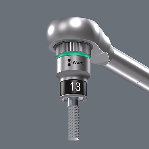 WERA 05004090001 8006 SC 1 Zyklop Hybrid Ratchet Set, 1/2" Drive, Metric, 13 Pieces