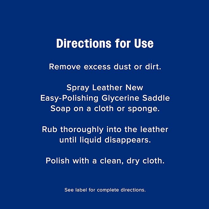 Farnam Leather New Easy-Polishing Glycerine Saddle Soap and Leather Cleaner, 16 oz