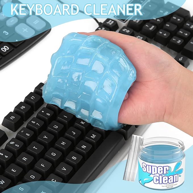 Car Cleaning Gel Car Cleaning Putty Car Putty Car Interior Cleaner Car Slime Car Detailing Kit Car Accessories Gifts for Men Women Stocking Stuffers Light Blue