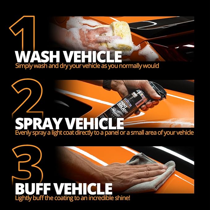 CERAKOTE® Rapid Ceramic Paint Sealant - 32 oz Bulk Pack - Extremely Hydrophobic Ceramic Coating for Cars - Maximum Gloss & Shine – Unmatched Slickness - Pro Results