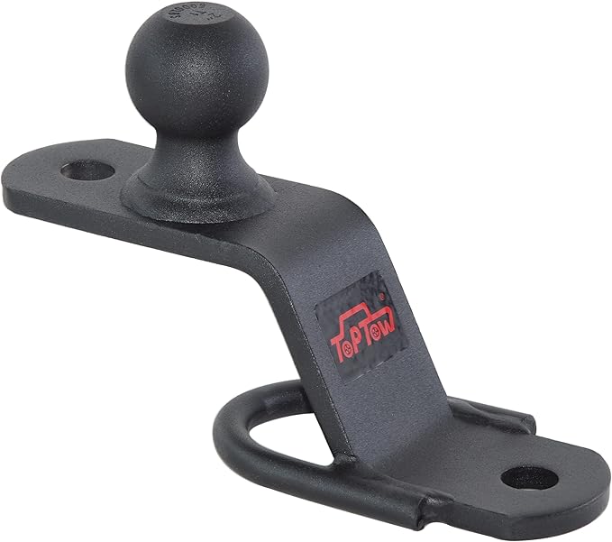 TOPTOW 64008 ATV/UTV 3-Way Hitch Adapter with 2 inch Ball, Bolt-on ATV Hitch Attachments