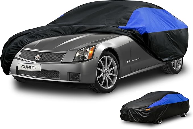 Cadillac Car Cover Custom Fit Cadillac XLR Waterproof All Weather, Lightweight Full Car Cover Outdoor Sun UV Rain Dust Snow Wind Protection.