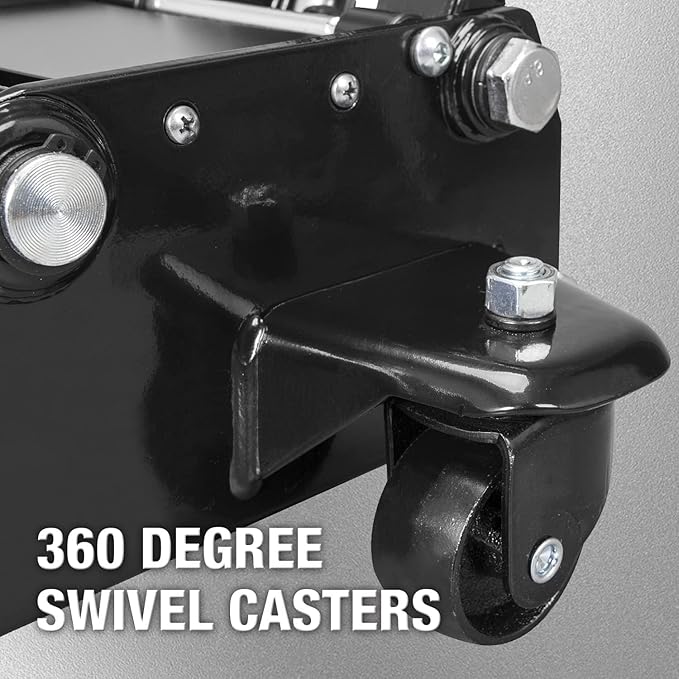 Heavy Duty Hydraulic Floor Jack: Dual Pump Car Jack for Cars, SUVs, Vans, Trucks - 3 Ton (6,000 lb.) Capacity