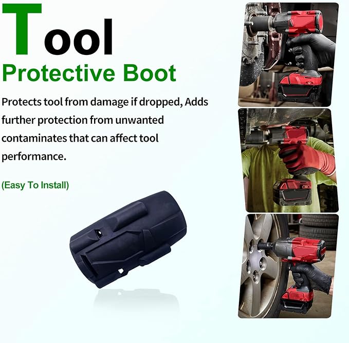 deawater 1pcs 49-16-2960 Mid-Torque Impact Rubber Protective Boot for 18v 3/8" Mid-Torque Impact Wrench 2960-20, 2962-20, 2962P-20