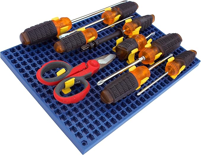 Organizer Genie ® - One Blue Pegboard to organize your Sockets, Wrenches, Pliers, Screwdrivers, Bits and All Other Tools