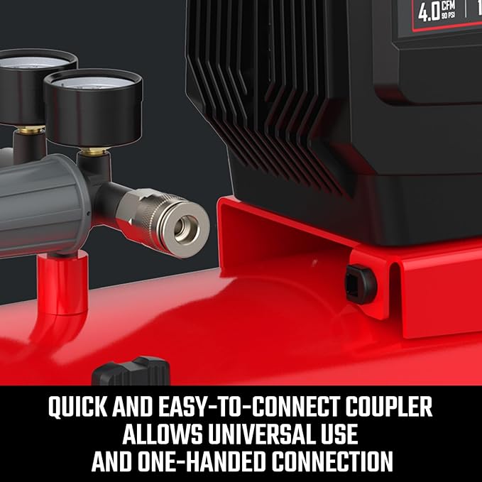 CRAFTSMAN Air Compressor 8 Gallon Oil-Free 1.8 HP Max 150 PSI Horizontal Tank with 10 PCS Accessories