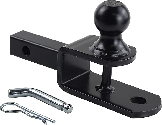 TOPTOW 3 in 1 ATV/UTV Towing Hitch Receiver 64032 Ball Mount Adapter with 1 7/8 inch Ball, Fit for 1-1/4 inch Receiver