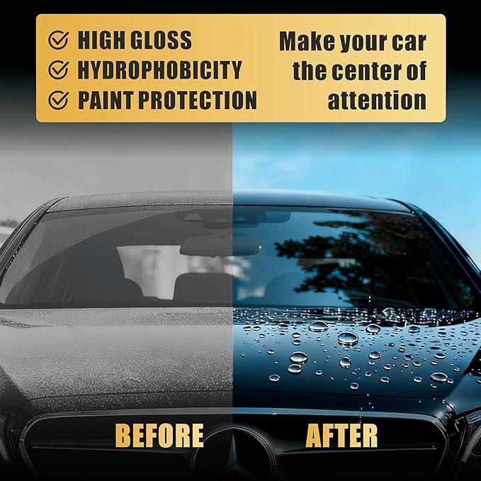 Ceramic Coating Selant Spary for Cars - 20 oz High Gloss & Shine Ceramic Spray Coating with Towels for Extremely Hydrophobic and Unmatched Slickness (2Pack)