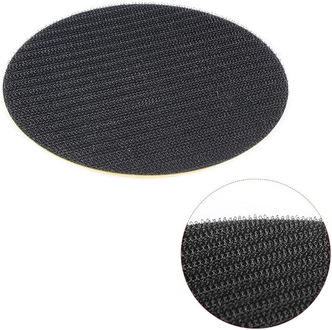 uxcell 5" Hook and Loop Backing Pad Sanding Polishing Backer Plate with 5/16"x24 Thread for Random Orbit Sander Polisher Buffer
