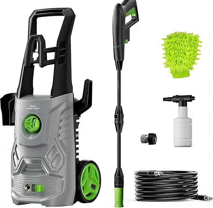 Pressure Washer, Patoolio Power Washers with Foam Cannon for Fences/Patios/Decks/Patios and Cars Powerwasher