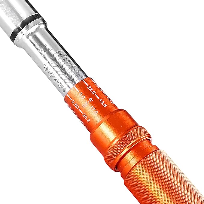 VEVOR 3/4 Inch Drive Torque Wrench 100-600fFT.LB/136-814Nm, 1 Inch Adapter, Split Beam, 48'' Length, less effort for Off-road Equipment,Truck,Motor Homes & Drilling Platform