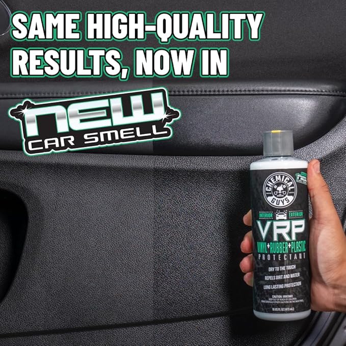 Chemical Guys VRP, New Car Scent - Vinyl, Rubber and Plastic Protectant, Super Shine Dressing for Tires, Trim and More, Safe for Cars, Trucks, SUVs, & More (32 Fl oz) - TVD12132