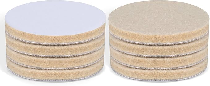 8 PCS 3 Inch Wool Felt Polishing Pad, Buffing Pads Wool Polishing Disc for Orbital Sander (3 Inch Small Size)