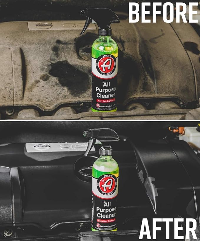 Adam's Polishes All Purpose Cleaner (16oz) - Professional Heavy Duty Industrial Cleaner & Degreaser | Cuts Heavy Grease & Tar | Car Detailing, Tire Cleaner, Engine Cleaner, Wheel Cleaner