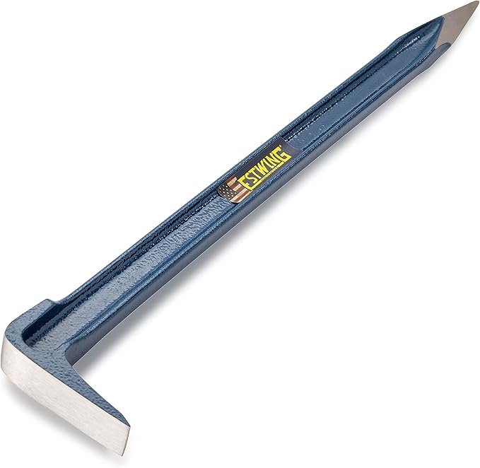 ESTWING Gad Pry Bar - 18" USA Made Forged Geologist Tool with Pointed Tip & Chisel End - GP-18