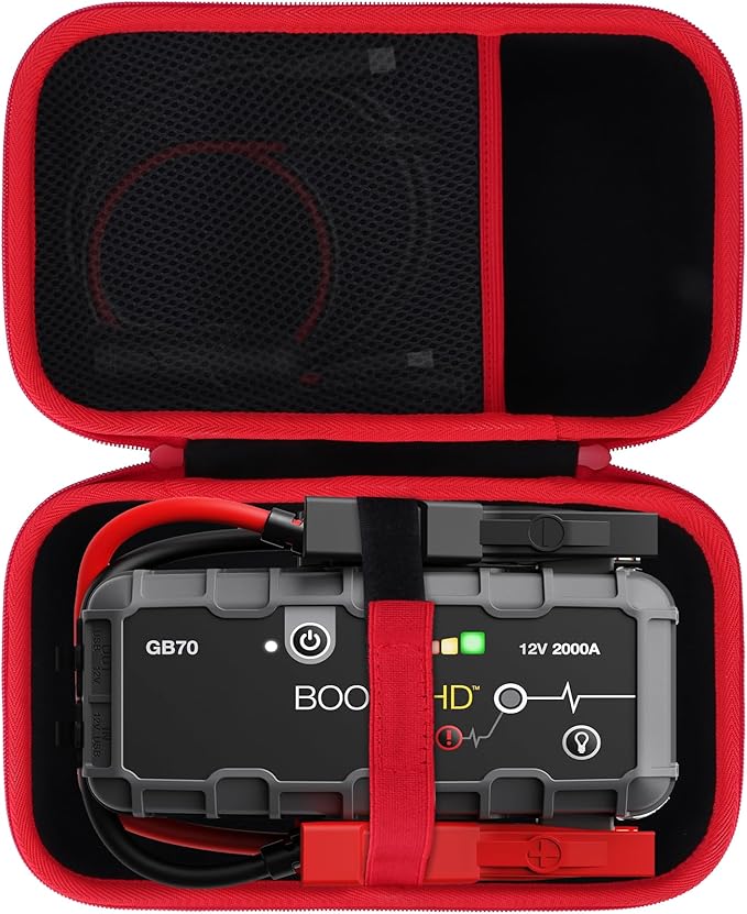 Storage Case Compatible with Boost HD GB70 UltraSafe Lithium Jump Starter Portable Power Bank