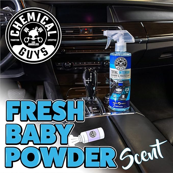 Chemical Guys Total Interior Cleaner and Protectant, Interior Car Cleaner Cleans & Protects Leather, Vinyl, Plastic, Rubber, Glass with a Showroom Finish, Safe for Trucks, SUVs, RVs & More, 128 oz
