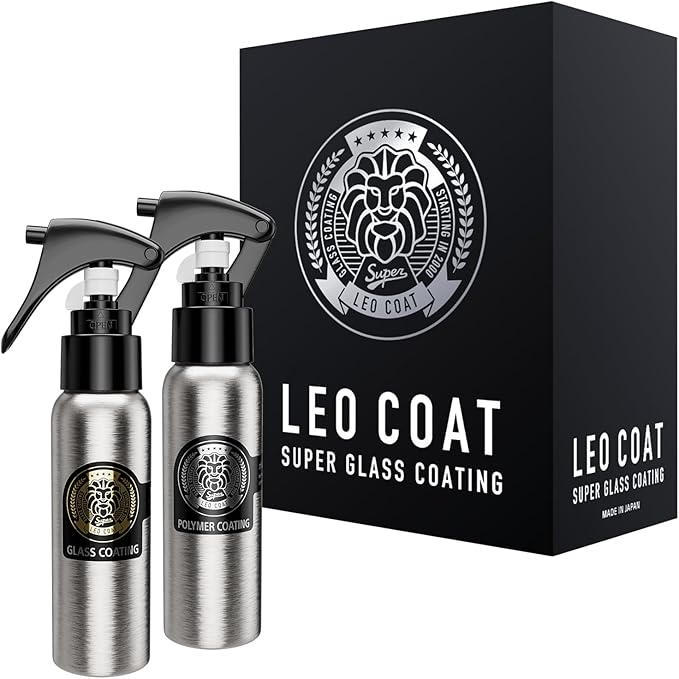 LEO COAT 2-Layer Nano Ceramic Coating Spray [Made in Japan] – 3-Year Base Protection & Ultra-Gloss Mirror Finish – Easy DIY for Cars, SUVs & Motorcycles