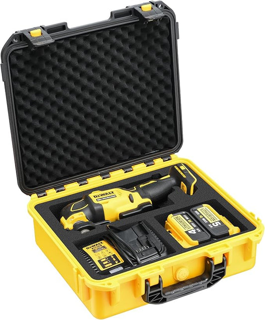 Case for Dewalt Oscillating Multi Tool – Fits DCS356B DCS354B DCS353B, Heavy-Duty Protective Tool Box for 20V Max Multi-Tool, Battery & Charger, Waterproof Hard Storage Case (Case Only)