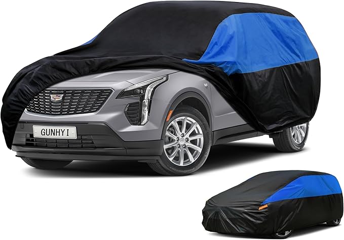 Cadillac Car Cover Custom Fit Cadillac XT4 Waterproof All Weather, Lightweight Full Car Cover Outdoor Sun UV Rain Dust Snow Wind Protection.