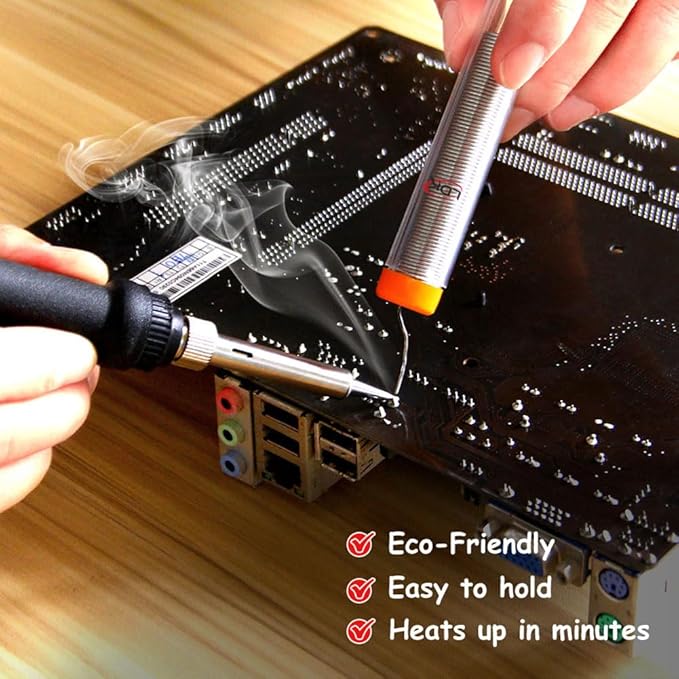 LDK Electric Soldering Iron Kit & Dual Temp Mini Heat Gun Heat Tools for Epoxy Resin, Shrink Wrap, Vinyl Wrapping, Shrink Tubing, Embossing