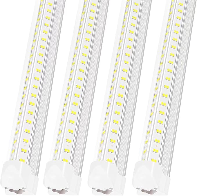 AQIQUUT 3FT Led Shop Light,3FT Lights 36W 6500K 5000LM Daylight,Led Shop Lights 110V Linkable Clear Cover Integrated V-Shape for Shop Garage Warehouse Workshop Commercial Bay Lighting(4-Pack)