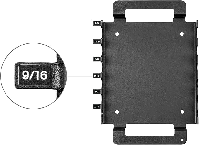 TEKTON Flat End Hex L-Key Set with Rack, 6-Piece (7/16-3/4 in.) | KLX92101