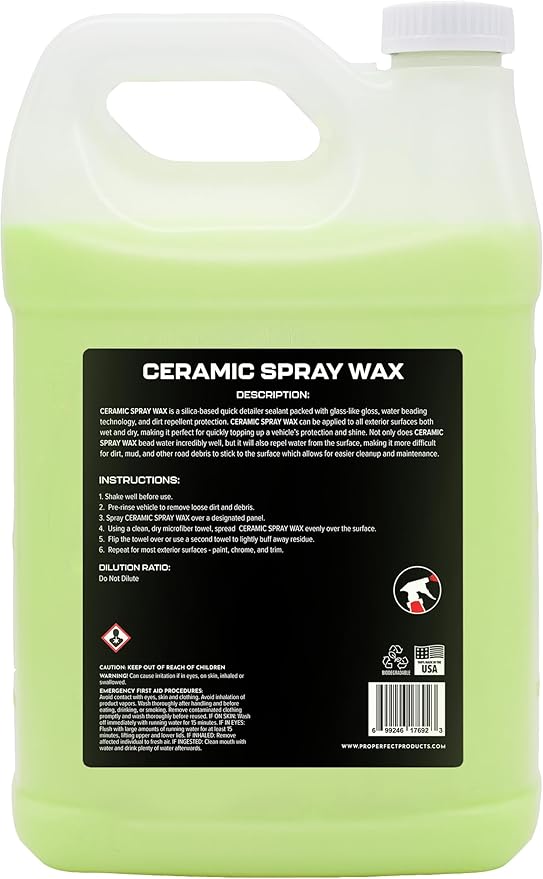 Pro Perfect Ceramic Spray Wax (1gallon)