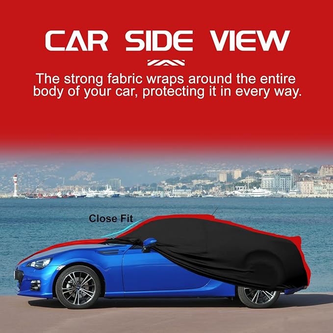 Indoor Car Cover Replace for 2013-2025 Subaru BRZ/Toyota 86, Luxurious Stretch Satin Custom-fit Indoor Car Cover for Dust-Proof, Underground Garage, Car Show (BRZ)