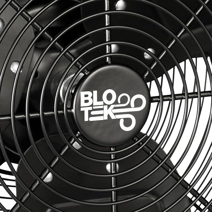 W58352 16-Inch Dust King High Velocity Floor, Exhaust, or Blower Fan, Black, 3-Speed, 270-Degree Adjustable Tilt, IP64 Waterproof, Ideal for Contractors and DIY in Warehouses and Factories