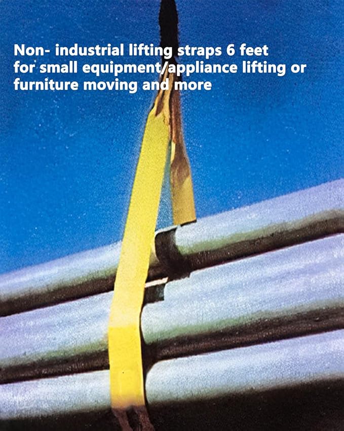 2 Pack 2 "x6' Tow Strap with Reinforced Loops Vehicle Recovery Rope 18,000 lbs Pound Capacity Recovery Strap