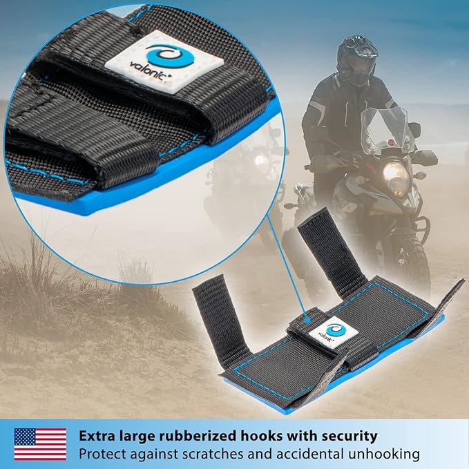 valonic Koala - Protector for tie Down Straps - Neoprene pad, 4-Pack - Protective Sleeves for Ratchet Straps or tie Downs with cam Buckle