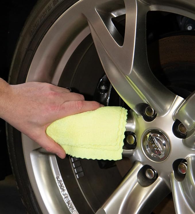 Arkwright Smart Rags in Box - (Bulk Case of 400) Lint Free Microfiber Cleaning Cloth, Scratch & Streak-Free, Dispensable Wash Towels for Cars, Window Glass, and Auto Shop, 12 x 12 in, Yellow