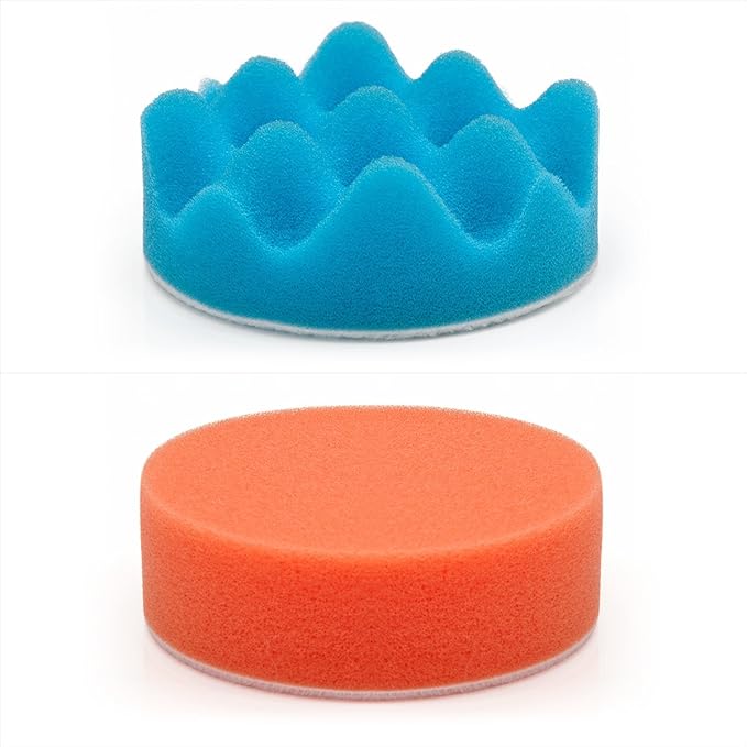 Petutu Car Foam Drill Polishing Pad Kit 22 PCS, 3 Inch Buffing Pads