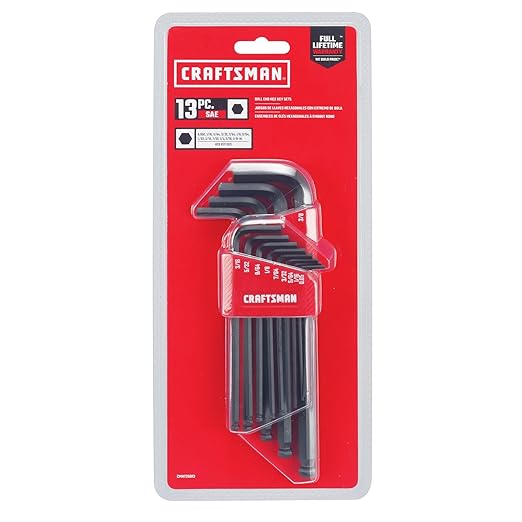 CRAFTSMAN Ball End Hex Key Set, 13 Piece (CMHT26013)