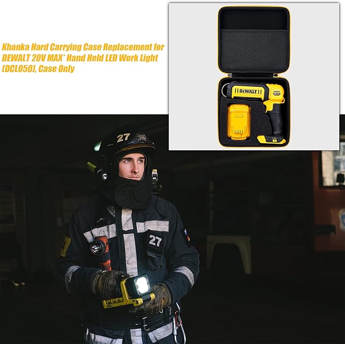 khanka Hard Case for DEWALT 20V MAX LED Hand Held Work Light (DCL050),Case Only