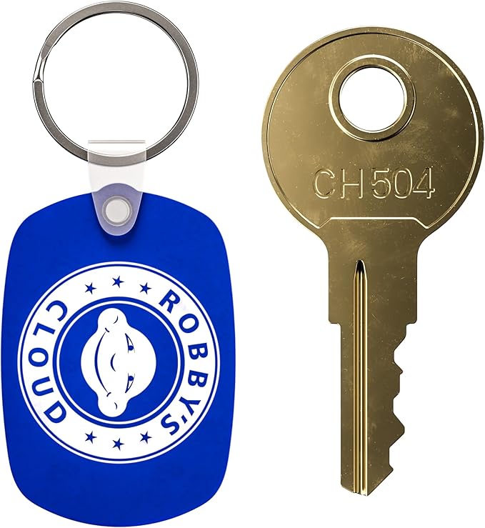 CH504 Replacement Key for Truck Tool Boxes and RV Compartment Marked CH-504-1 Robby’s Cloud Keychain Included (1-Pack) - Key Style May Vary