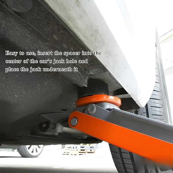 2 PCS Jack Stand Pad Adapter, Universal Rubber Pinch Weld Side Frame Rail Protector Pad, Vehicle Heavy Duty Slotted Floor Jack Pad, Lift Protection Tool Car Accessories