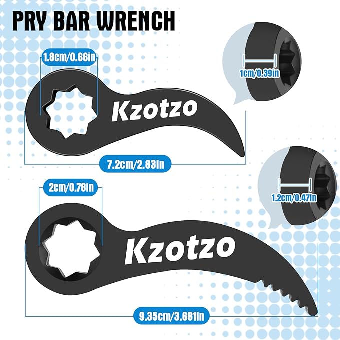 pry bar wrench adapter，Half Shaft Removal Car Repairing Tools ，Half Shaft Removal Tool ，2025 Upgraded version1/2"pry bar wrench adaptor head，high quality Crowbar Adapter