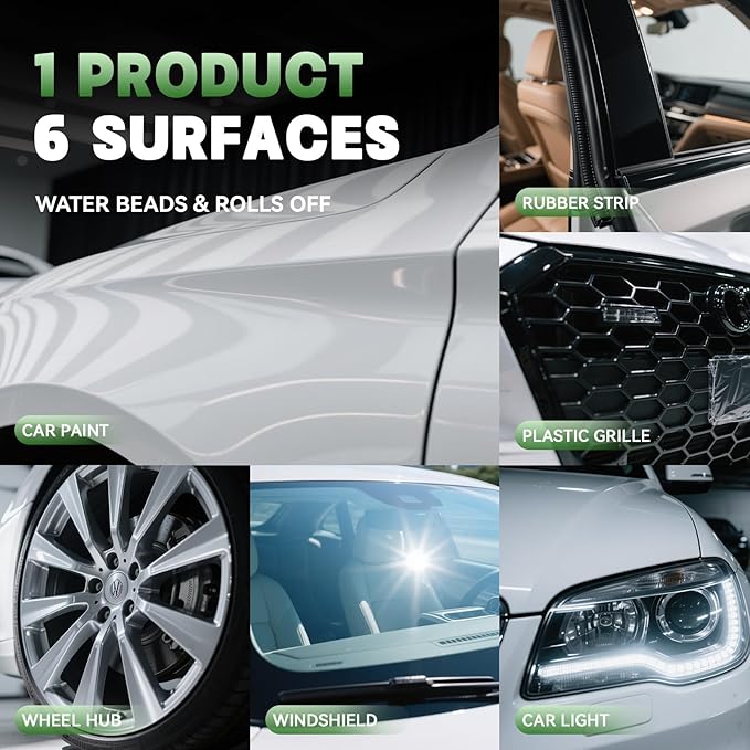 Instant Ceramic Coating Spray -Hydrophobic Nano Sealant, High Gloss Car Shine, Water-Based Safe Formula for Automotive Paint Protection