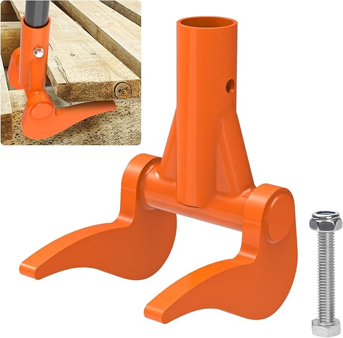 Pallet Buster Tool - Fully Welded Deck Board Removal Tool for Demolition, Heavy Duty Deck Wrecker Pry Bar, Wooden Pallet Dismantling Tool (Head Only, No Handle)