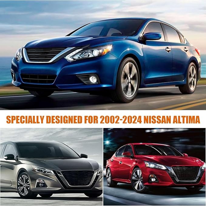 Waterproof Car Covers Replace for 2002-2025 Nissan Altima, 6 Layers Silver All Weather Custom-fit Car Cover with Zipper Door & Windproof Bands for Snow Rain Dust Hail Protection