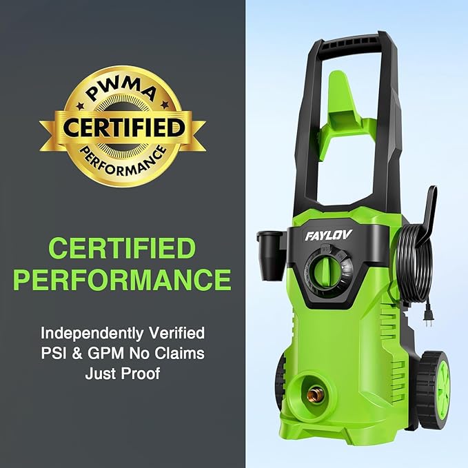 Pressure Washer, 2026 Upgraded Power Washer with No-Bend 360° Nozzle, Pressure Washer Foam Cannon & 4-Nozzle Set, Portable Pressure Washer for Cars & Undercarriage Cleaning Vehicles