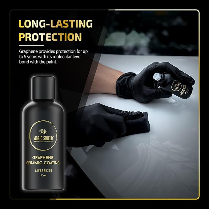Graphene Coating for Cars │ Self-Healing, 5+ Years Durability │ Advanced SiO2 Ceramic Protection - High Gloss, Anti-Scratch - Perfect for Cars, Motorcycles, Marine, and RVs