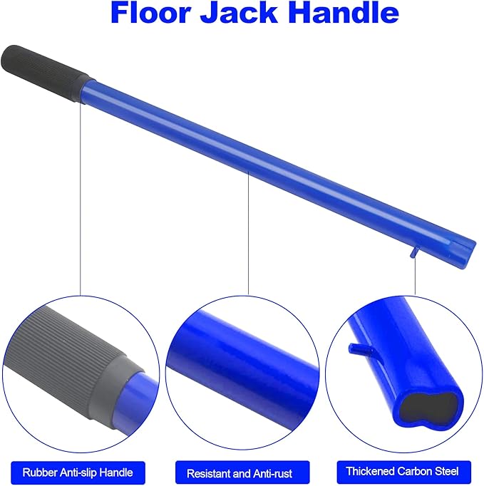 2 Ton Horizontal Hydraulic Floor Jack, Jack Lever Handle for Car Accessories