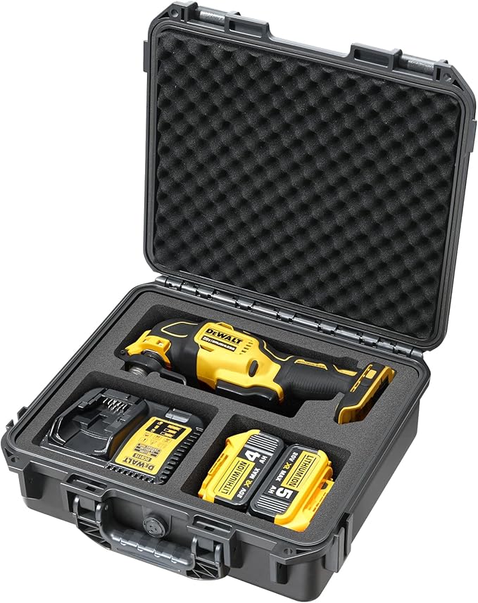 Case for Dewalt Oscillating Multi Tool - Waterproof Hard Tool Box for Dewalt Multi-Tool: DCS356B | DCS354B | DCS353B, Power Tool Kit Bag for Dewalt 20V Max Oscillating Tool/Battery/Charger (Case Only)