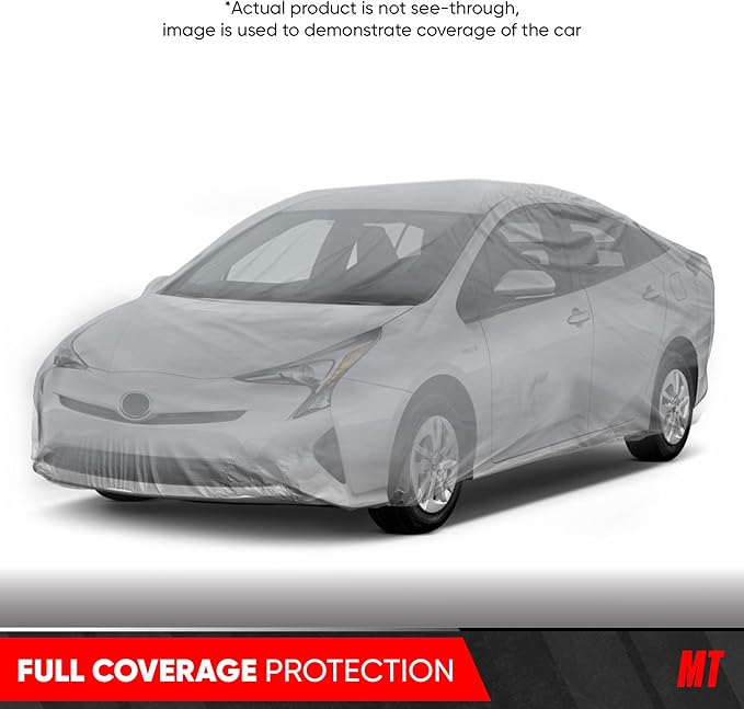 MotorTrend Custom Fit Car Cover for Toyota Prius 2001-2018, All-Weather Protection for Cars Trucks & SUVs, UV Resistant Waterproof Scratch-Resistant, Vehicle Cover for Outdoor & Indoor