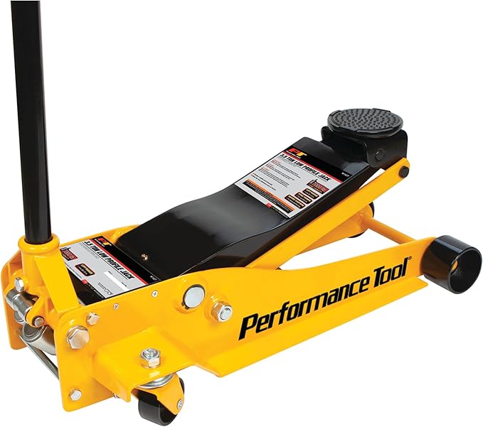 Performance Tool W1627 3.5 Ton (7,000 lbs.) Capacity Low Profile Service Jack