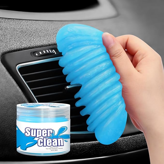 Car Cleaning Gel Car Cleaning Putty Car Putty Car Interior Cleaner Car Slime Car Detailing Kit Car Accessories Gifts for Men Women Stocking Stuffers Light Blue