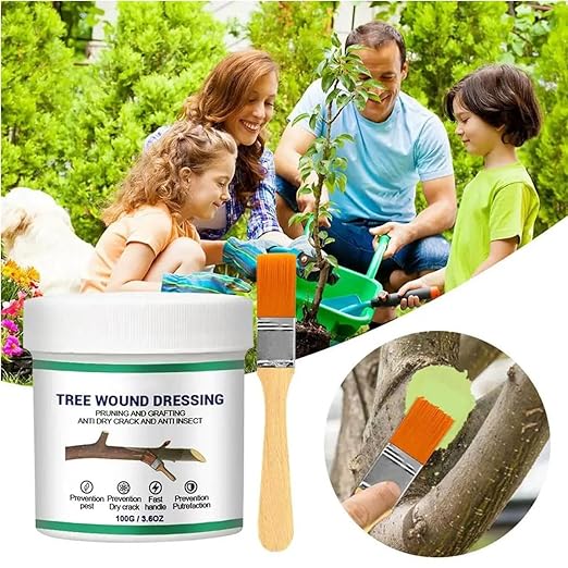 Tree Pruning Sealer,Tree Wound Sealer,Grafting Wax,Tree-bark Wound Repair,Tree Paint Protection,TreeSealer After Cutting,TreeWound Pruning Sealer with Brush (1)
